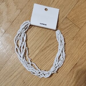 Express Multi-Strand White Necklace